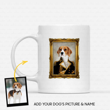 Personalized Dog Gift Idea - Royal Dog's Portrait 19 For Dog Lovers - White Mug